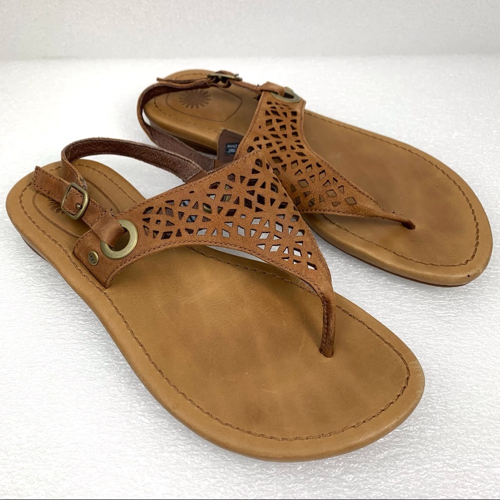 UGG Australia Leather Thong Slingback Sandal - Women's 6